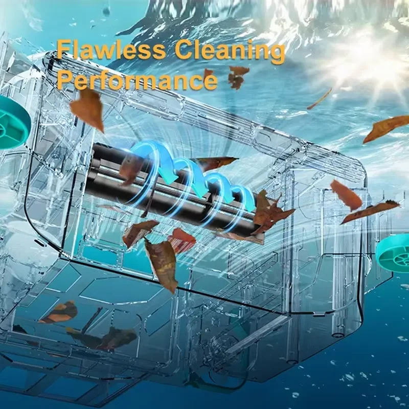 Minfu Pool Surface Robot Cordless Solar Automatic Eco-Friendly Skimmer Smart Floating Pool Vacuum Water Debris Remover
