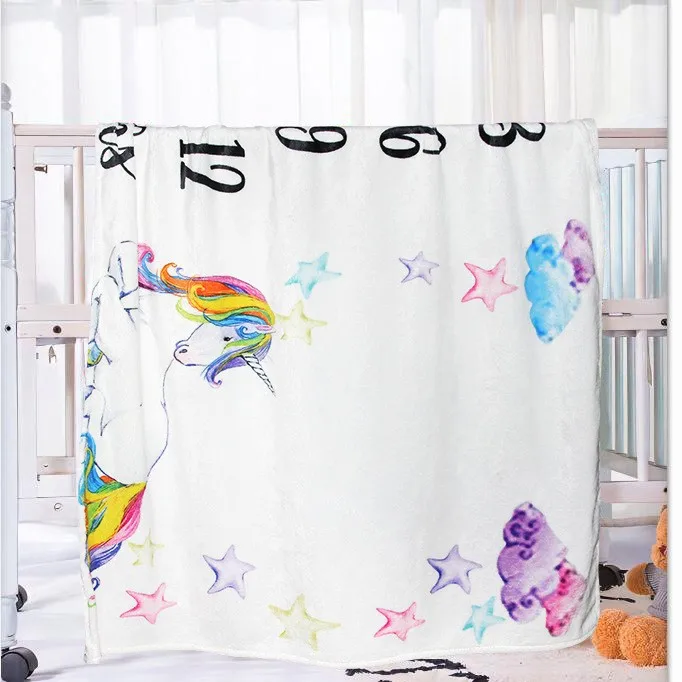 

Детское одеяло VIKAMA с мультяшным принтом животных, одеяло для фотосессии новорожденных, мягкое и теплое, одеяло для детского сна