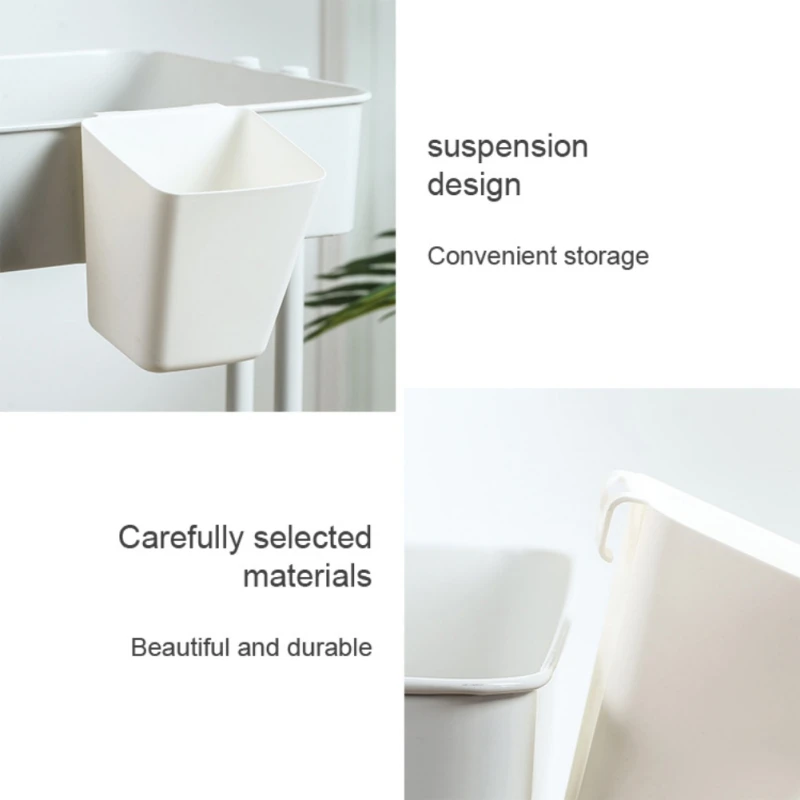 Household Back Hanging Plastic Storage Basket Kitchen Bathroom Mini Organizers Sundries Portable Storage Boxes Container