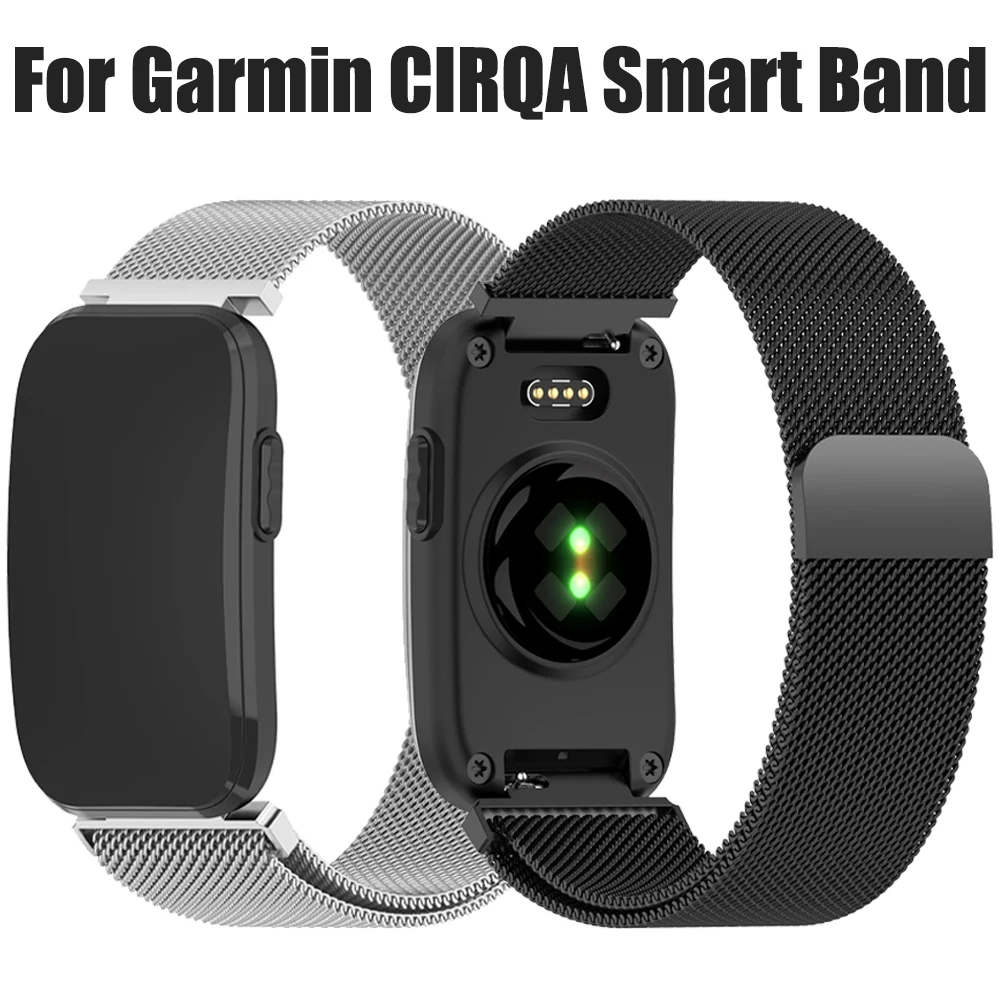 14mm Metall-Milanese-Armband für Garmin CIRQA Smart Band Sport Magnetisch Verstellbares Armband für Garmin Lily 2 Ersatz-Armband