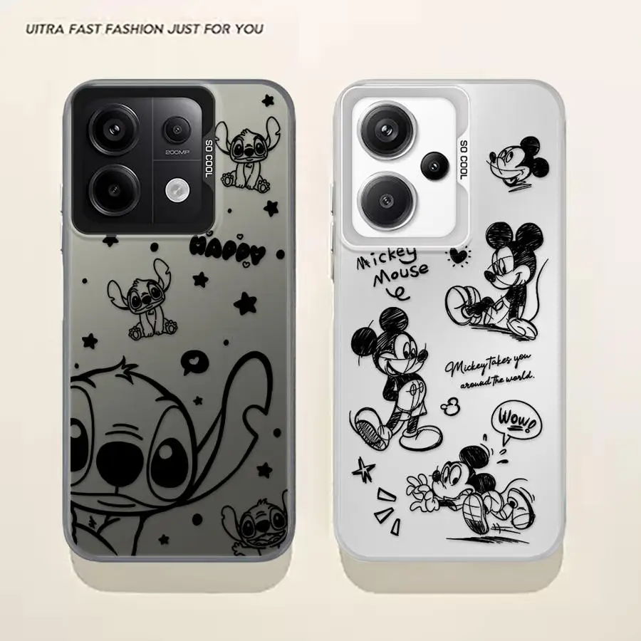 

Soft Cover Case for Xiaomi Redmi Note 10S 14Pro+ 14 11 10 11S 12S 12 13 Pro + 12Pro Disney Stitch Angle