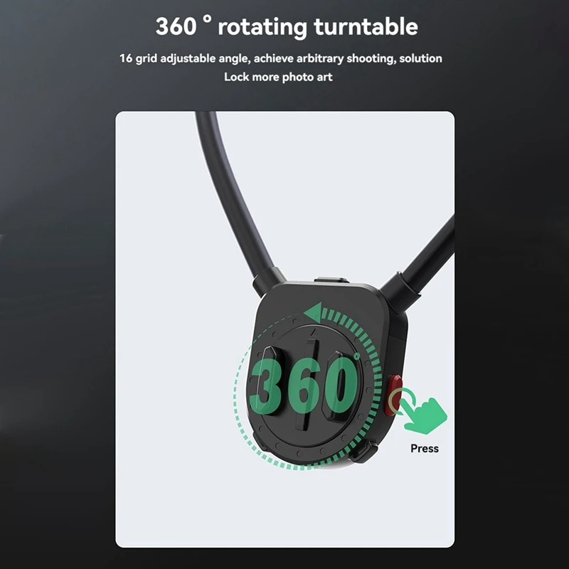 ZIZI Magnetic POV/Vlog Phone Neck Mount Holder Hand Free Chest Stand Video Recording For Mobile Phone Accessory