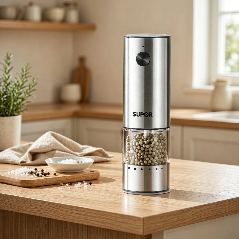 Rechargeable Rechargeable Electric Pepper Grinder Stainless Steel One Hand Operation Adjustable Coarseness for Pepper Salt Spices 전동 그라인더 - Aliexpress Deal