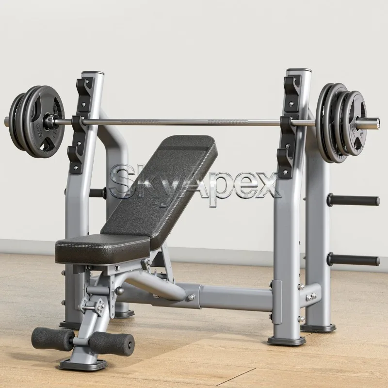 Commercial Multi-function Bench Press Weight Lifting Bed Professional Gym Equipment All In One Barbell Rack Strength Training