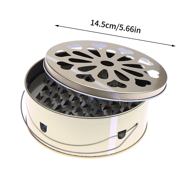 1pc Mosquitoes Coil Holder Tray Frame Stainless Steel Round Rack Plate For Spirals Incense Insect Repellent