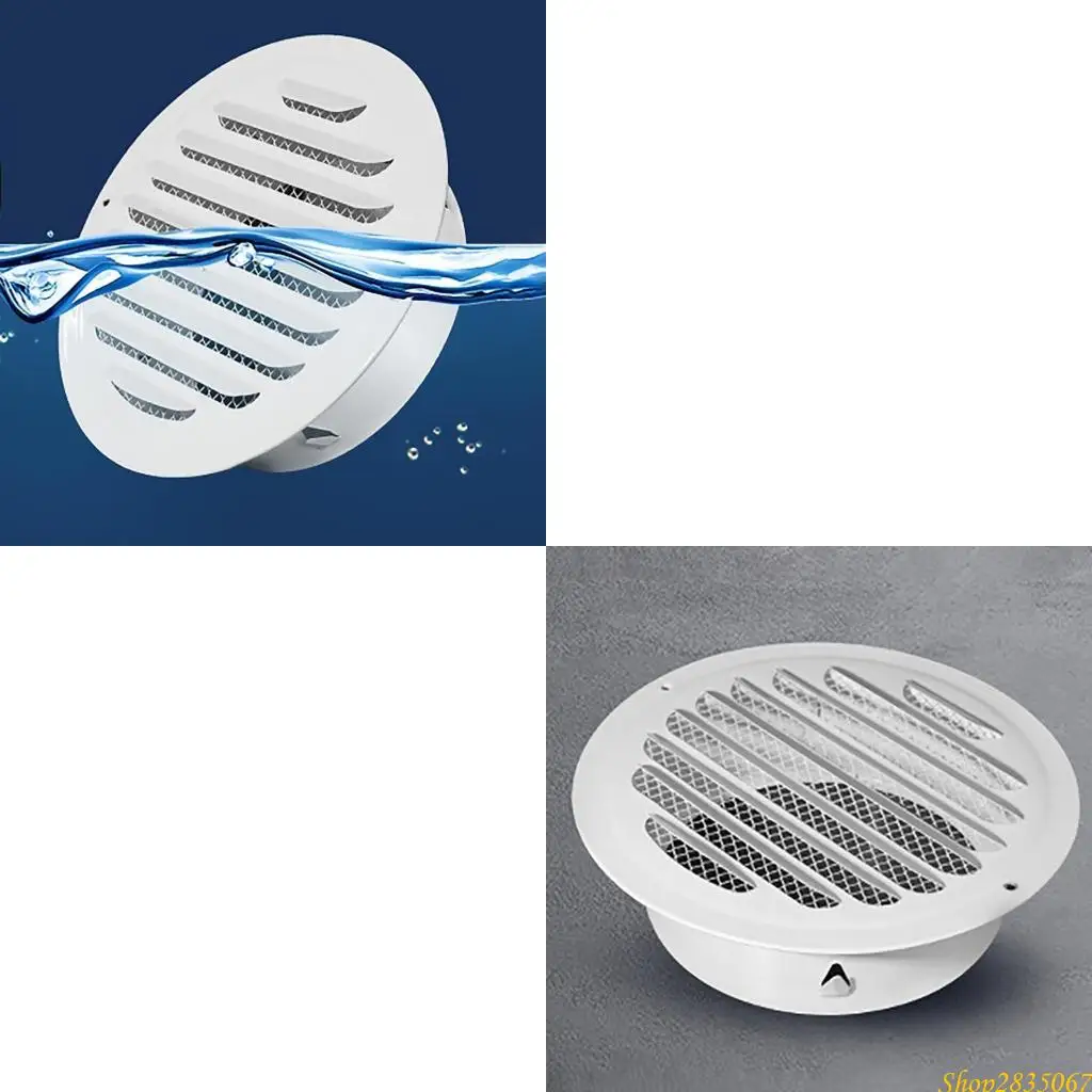 

Stainless Steel Soffit Vent Cover Louvered Grille Wall Vent for Wall Ceiling 831F