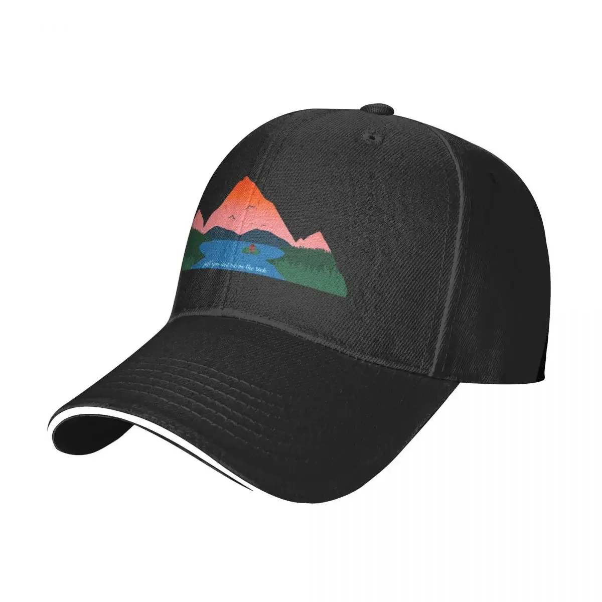 You and Me on the Rock Mountain Baseball Cap Bobble Hat Beach hiking hat Ball Cap For Men Women's