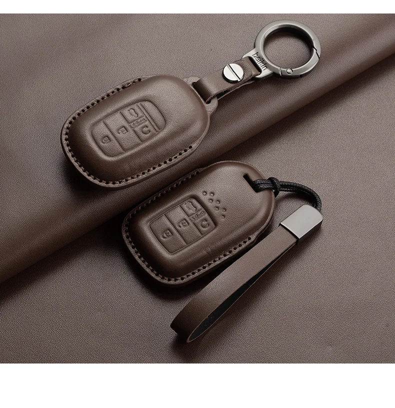 Leder Auto Fernbedienung Schlüssel Fall Abdeckung Für Honda Civic 11th 2022 Für Honda Civic Accord HR-V CR-V CRV 2022 2023 schutz Halter Fob – Detail 12