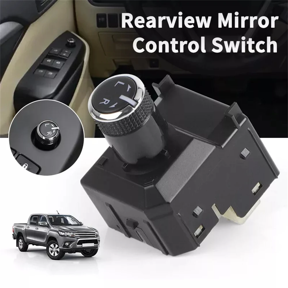 ​ Accesorios de coche perilla de ajuste maestro espejo retrovisor botón de interruptor para Toyota Hilux 2016 2017 2018 2019 2020 183744