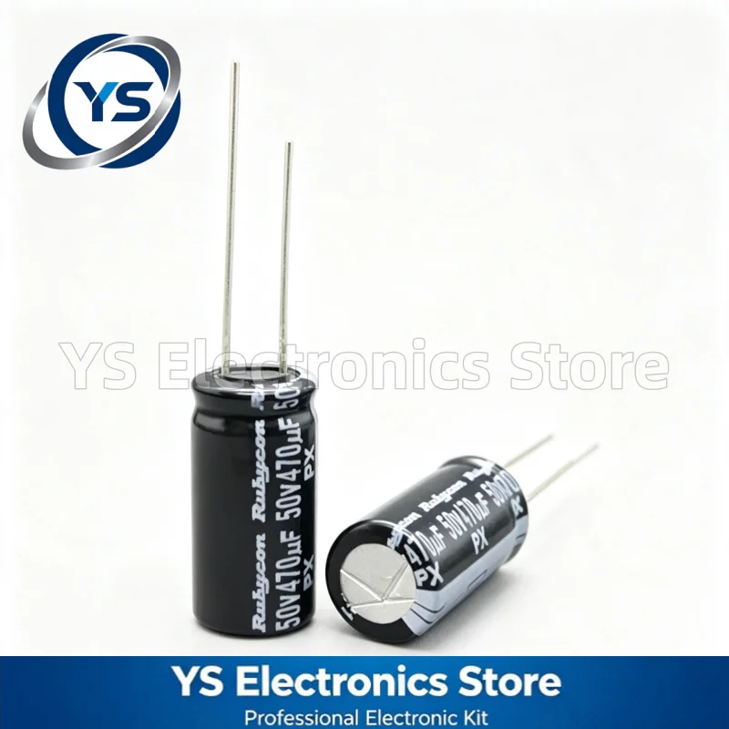 10-200pcs Rubycon PX Series 50V470UF 10x20mm 50PX470MEFC10X20 470UF50V 50V 470UF Electrolytic Capacitor Brand New Original 20%