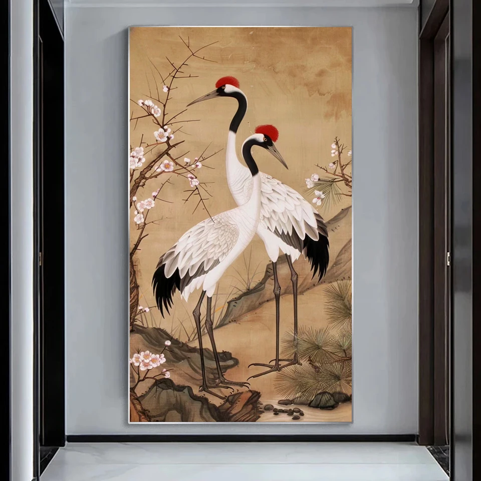 Red-crowned Crane Diamond Painting New Collection 2024 Diamond Embroidery   Cross Stitch Birds Full Rhinestone Birthday Gifts