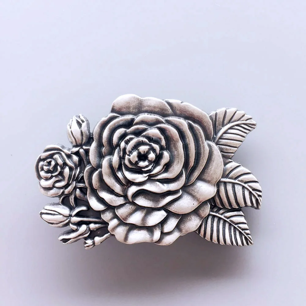 vintage-silver-plated-western-rose-flower-belt-buckle-buckle-3d053sl