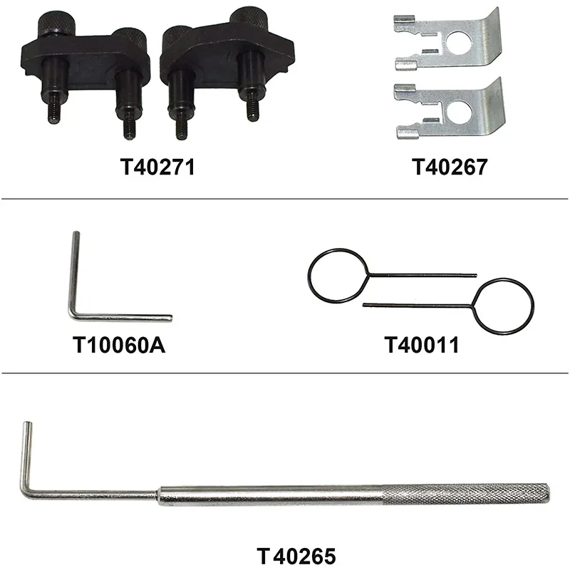 Camshaft Crankshaft Engine Timing Tool Kit Compatible with Audi VW VAG 2006-2018 EA888 1.8 2.0 TSI TFSI T10060A T10352 T10368