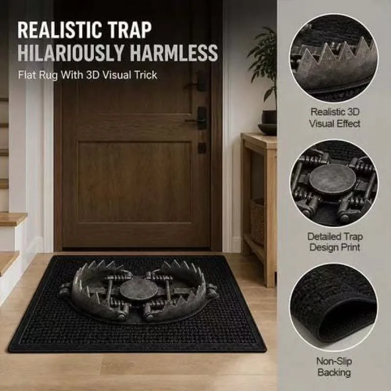 New Creative Design Funny Prank Entry Mat Trap Illusion Door Mat Home Entrance Decor Floor Rug doormat Indoor and Outdoor