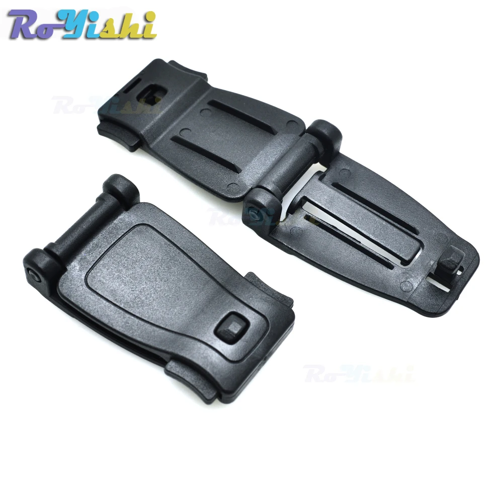 Fibbie in plastica Clip per cinturino da cintura per borsa Molle Camp Trekking Tessitura 30 mm