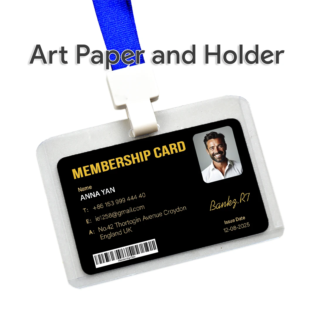 Benutzerdefinierte 1-teilige Fan-Club-Mitgliedskarte aus PVC-Kunststoff, VIP-Loyalitätskarte für Einflussger, Unterstützer, Gedenk, weltweiter Versand