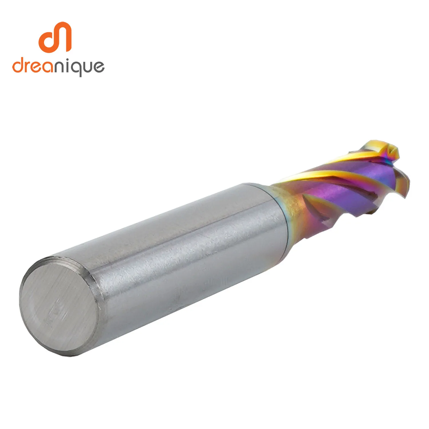 Dreanique 1 ชิ้น ISO คาร์ไบด์ Threading End Mill เมตริก 60 องศา M1.6-M12 Threading Milling Cutter, 3 in 1, สําหรับอลูมิเนียมทองแดง