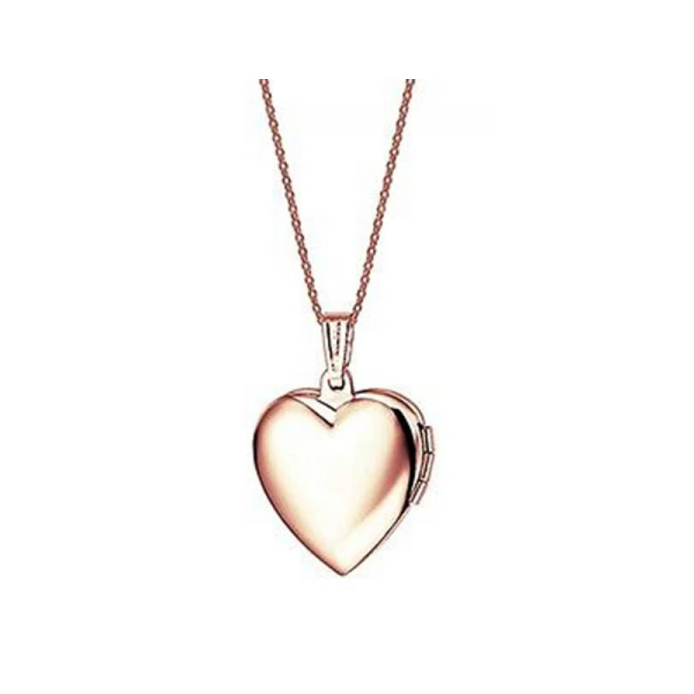 Gift Lover Jewelry Friend Pendant Photo Picture Locket Heart Shaped Necklace