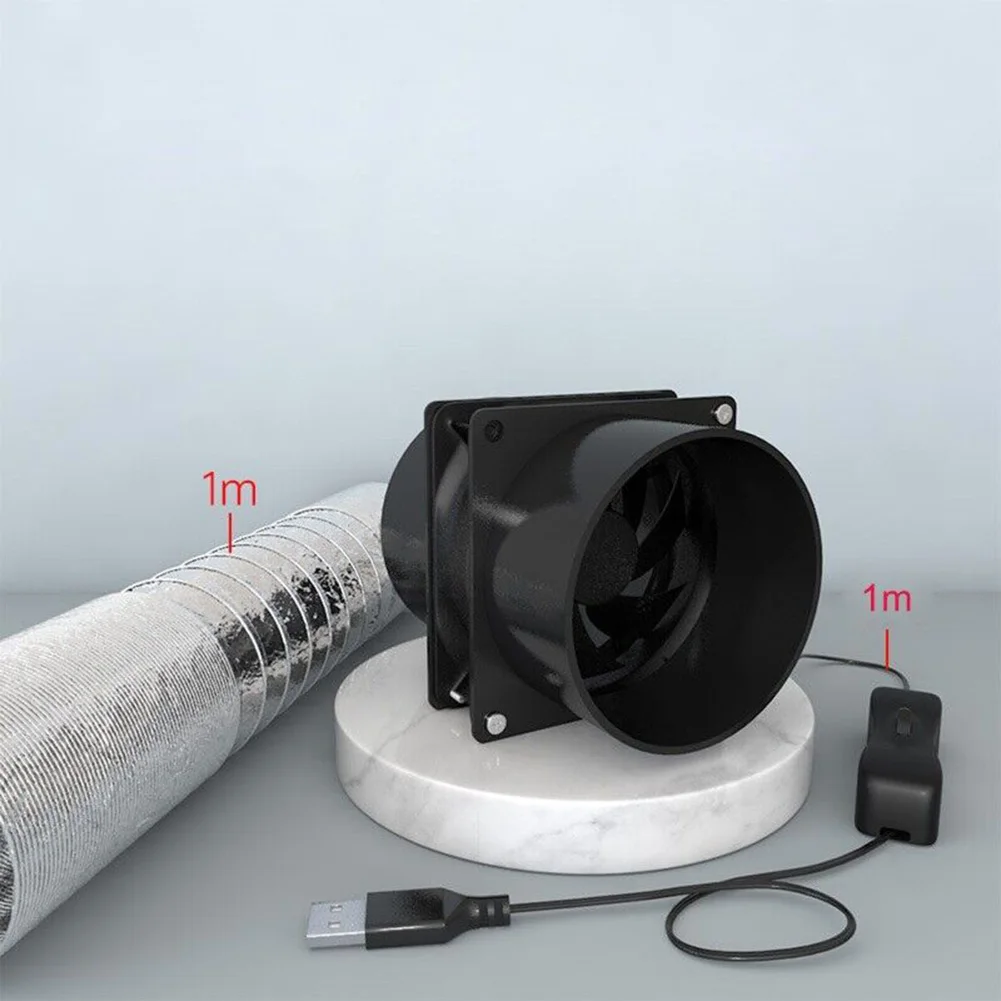 USB Adjustable Speed Solder Smoke Absorber ESD Fume Extractor Fan Pipe Duct Exhuast Fan With Pipe Tub Ventilation Fan