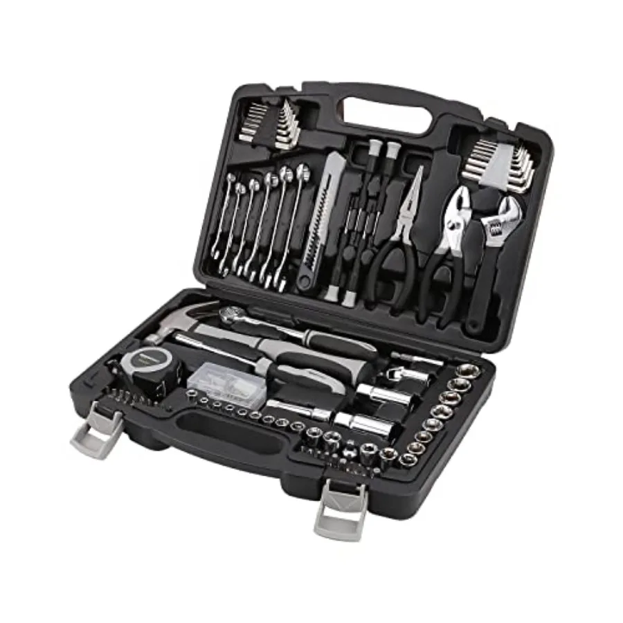 

【Spot goods】AmazonBasics 131-Piece General Household Hand Tool Set