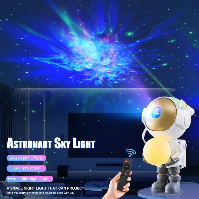 

Astronaut projection lamp LED Galaxy Projector Light Colorful Galaxy Sky Projector Bedroom Night Light Kids Room Decoration