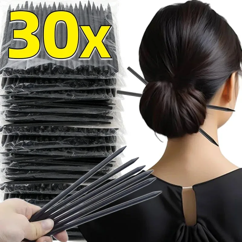 Chinese Style Black Wooden Hairpins Artist Updo Insert Tapered Hairside Chopsticks Ponytail Holder Wholesale DIY Chignon Finding view 2