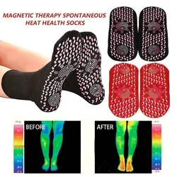 2Pcs/Pair Tourmaline Magnetic Socks Breathable Massager Winter Warm Foot Care Socks Therapy Comfortable Self-Heating Care Socks