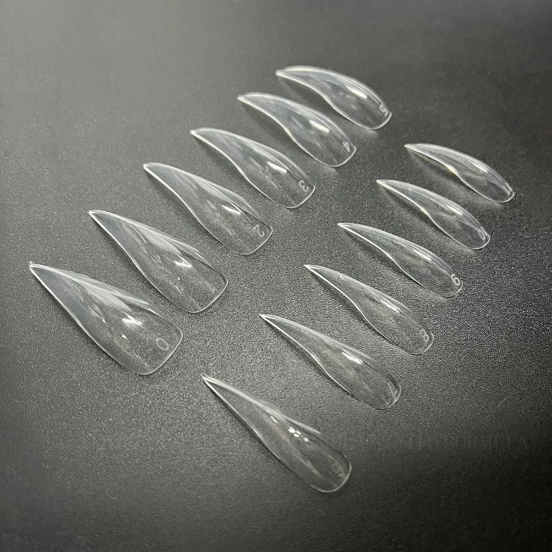 120 pezzi per unghie curve doppie forme per estensione gel poli unghie scolpite 3D stampi a copertura completa forniture per nail art fai da te strumenti per manicure