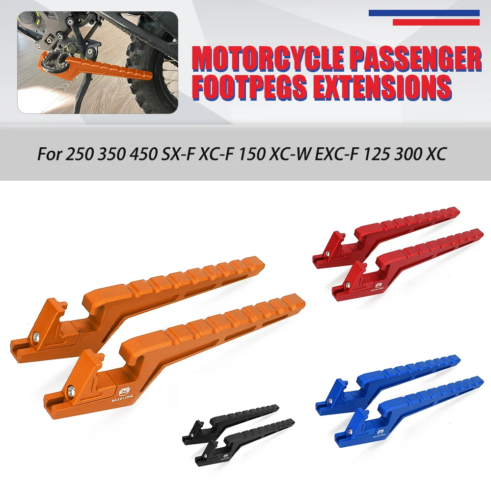 

Dirt Bike Off-Road Motocross Bike Accessories For 350 500 XCF-W 125 250 300 XC-W Passenger FootPegs Extensions 2020-2021-2022