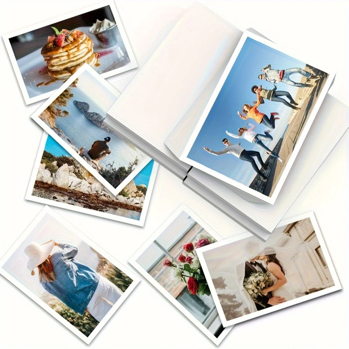 HUSPER 3,5 × 5 polegadas 200G 100 folhas jato de tinta foto altamente brilhante