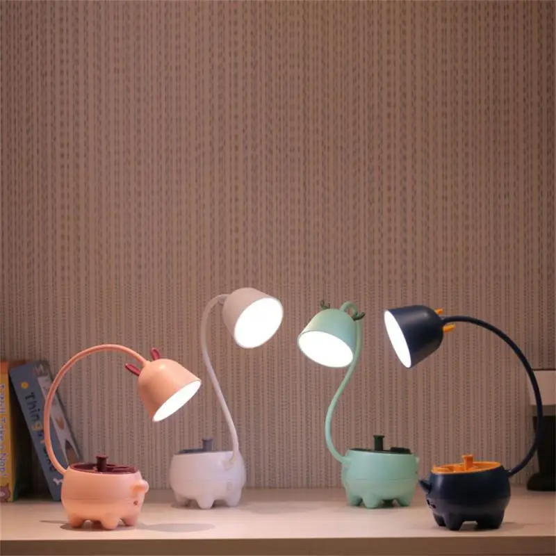 Led Table Light Cartoon Cute Child Student Home Lighting Supplies Table Lamp Multi Function Intelligent Lighting Lamps Desk Lamp