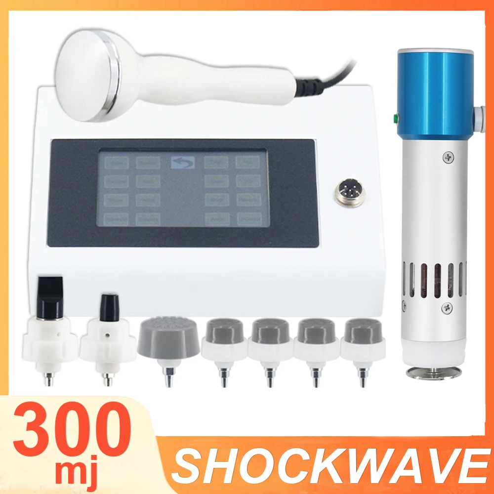 Professional Shockwave Therapy Machine Tennis Elbow Pain Relief Easy Operation Adjustable Energy 300MJ Shock Wave Device