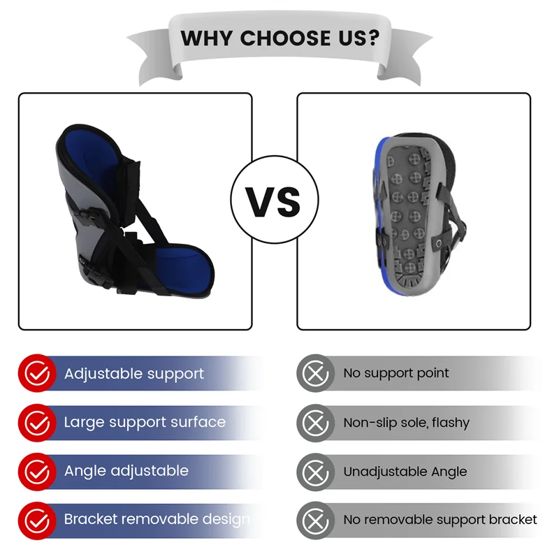 AA20-Plantar Fasciitis Night Splint Foot Support Boot Tendonitis Brace For Fascia Tendon And Calf Stretching Heel Bone