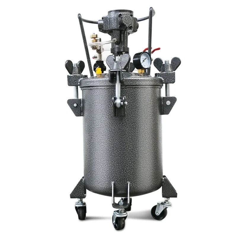 Pneumatic pressure barrel, stainless steel spray tank, spray paint pressure tank, automatic mixing and discharging of paint