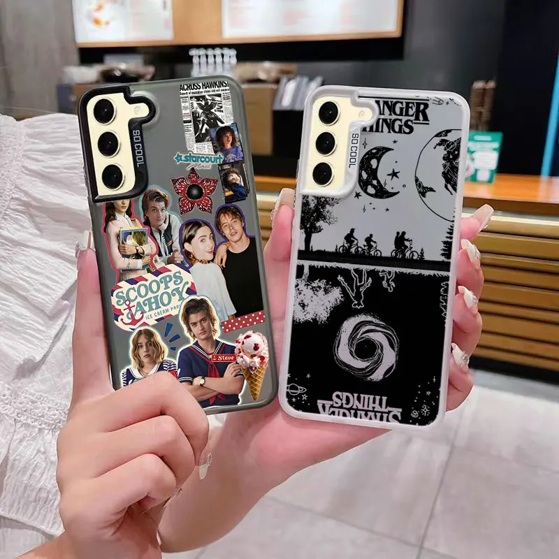 Funda de teléfono de lujo a prueba de golpes para Samsung Galaxy S26 S25 S24 S23 S22 Ultra S20 FE S21 FE S10 Plus Stranger Things