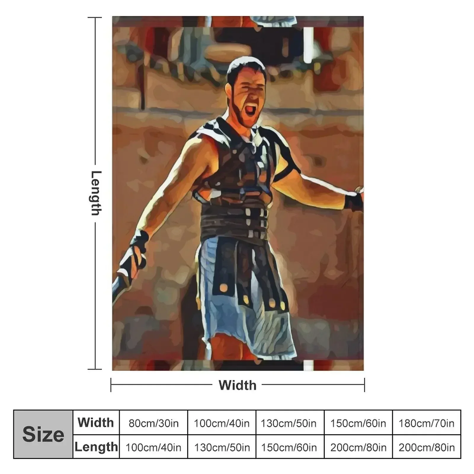 Gladiator - Russell Crowe Throw Blanket Fashion Sofas funny gift Decorative Throw for sofa For Sofa Thin Giant Sofa Blankets