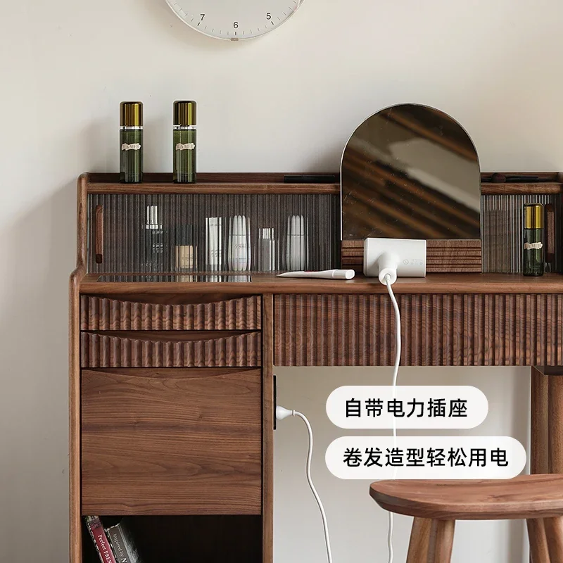 Simple black walnut dresser all solid wood