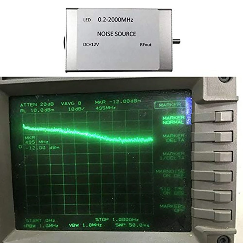 0.2-2000MHZ RF Noise Signal Generator Noise Source Simple Spectrum Trackin Source Jammer