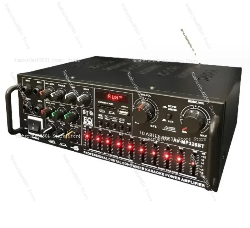 AV-MP326BT Bluetooth USB Player Amplifier with Display Remote Equalizer Professional