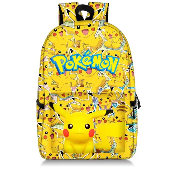 Pokemon Plecaki dla dzieci Pikachu Figurki anime Torby szkolne dla dzieci Torba do przechowywania Dziewczynki Chłopcy Prezenty urodzinowe