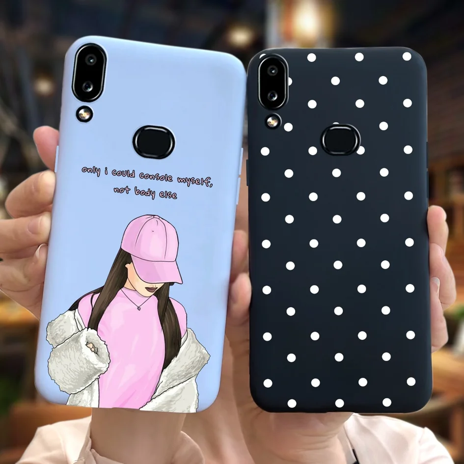 Case For Samsung Galaxy A10 Case A105FN Silicon Soft TPU Flower Slim Back Cover For Samsung A10S SM-A107F A 10S A 10 Phone Cover