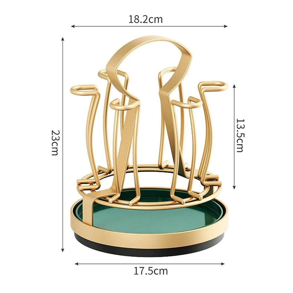 

1 шт., 6 крючков-хрустальная винная стойка, подвесной держатель для бокалов, вращающаяся стойка для бокалов для вина, кухонный стол, органайзер, аксессуары