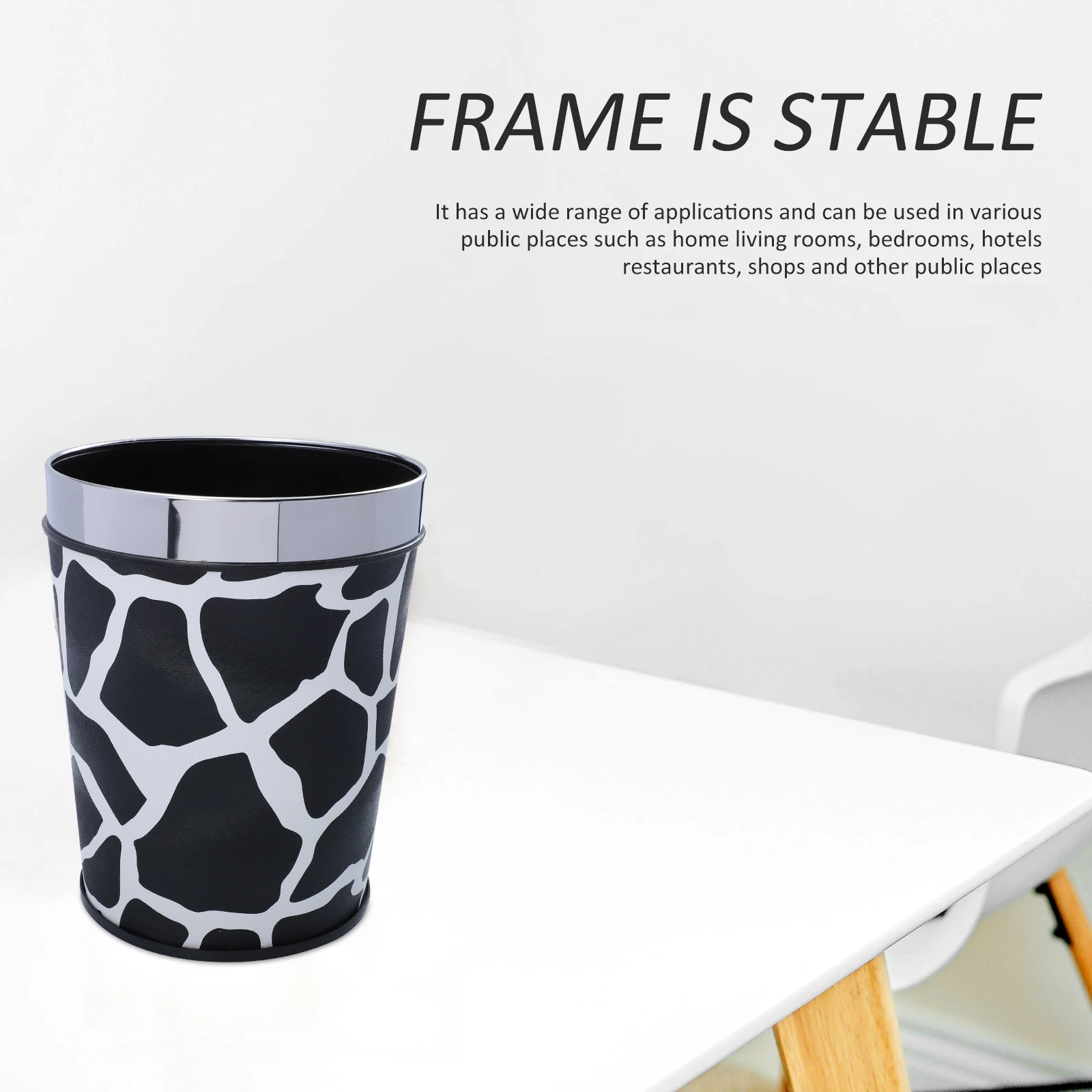

Waste Container PP Material Retro Trash Cans Garbage Storage Suitable Family Bedroom Bathroom Office Use Home