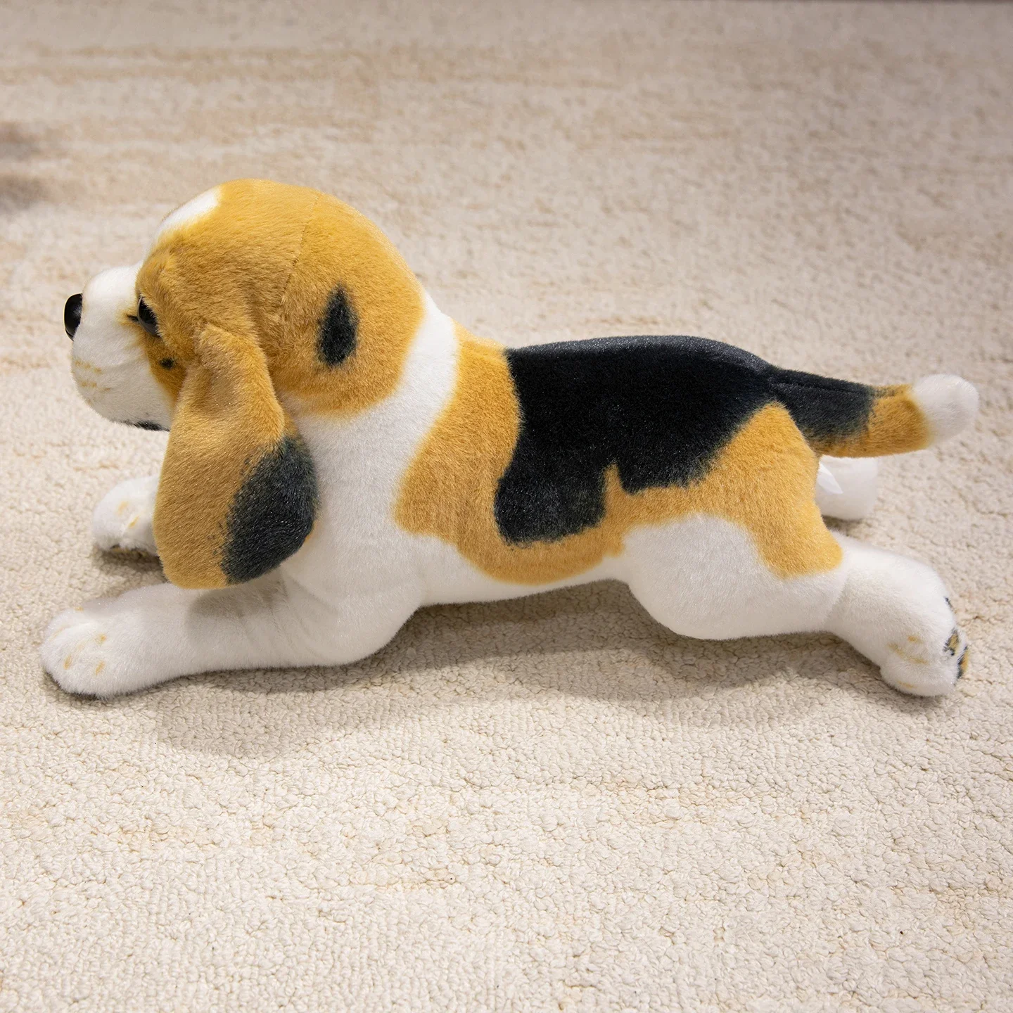 Lebensechtes Hunde-Plüschtier, flauschige Kuscheltiere, Beagle, weiche Puppe, echte 50 cm Hund, Heimdekoration, Kinderspielzeug, Geburtstagsgeschenk für Hundeliebhaber