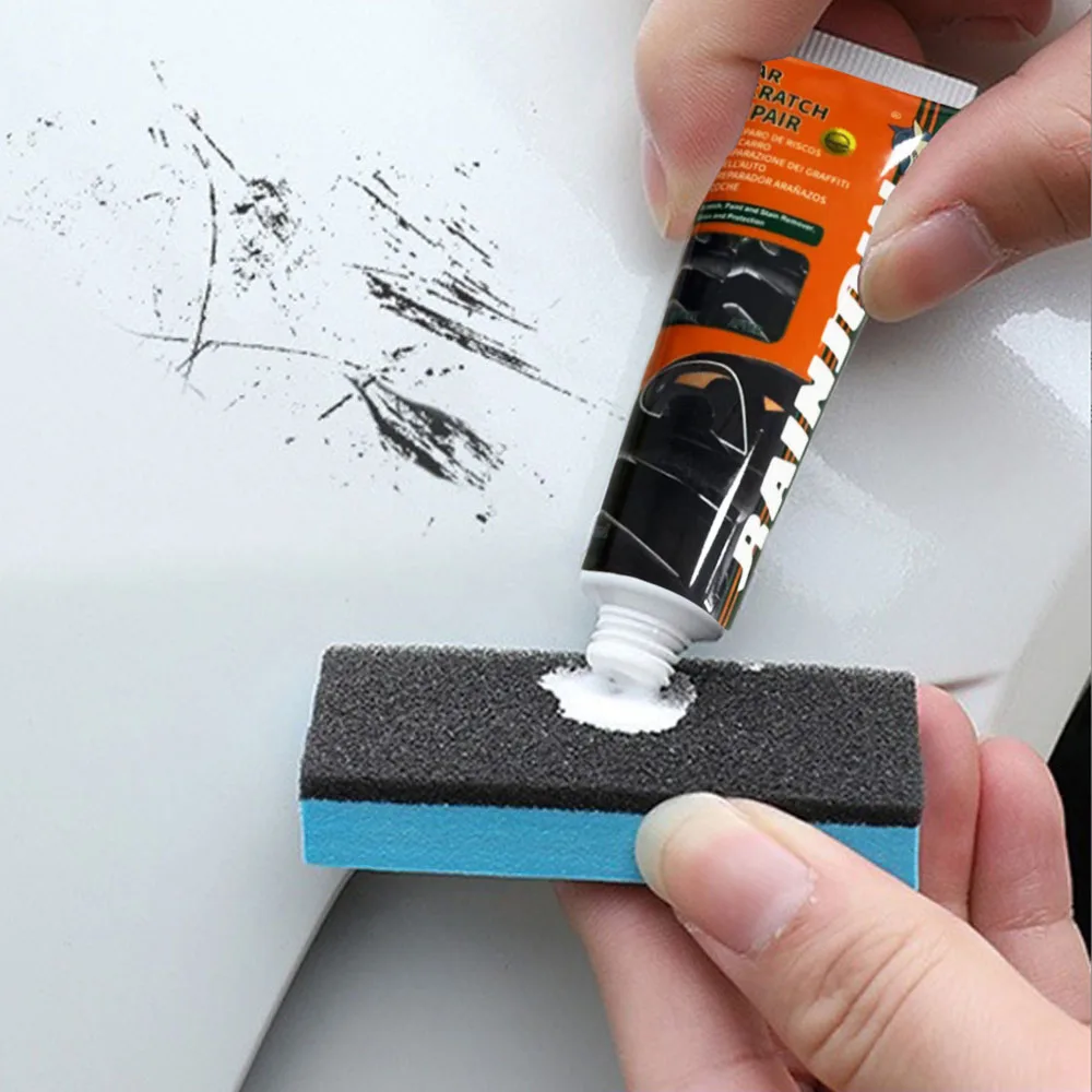 Auto-Kratzer-Entferner Reparatur-Set Autokarosserie-Polierpaste Schleifpaste Entfernt Autokratzer Lackpflege Anti-Kratzer-Wachs – Detail 2