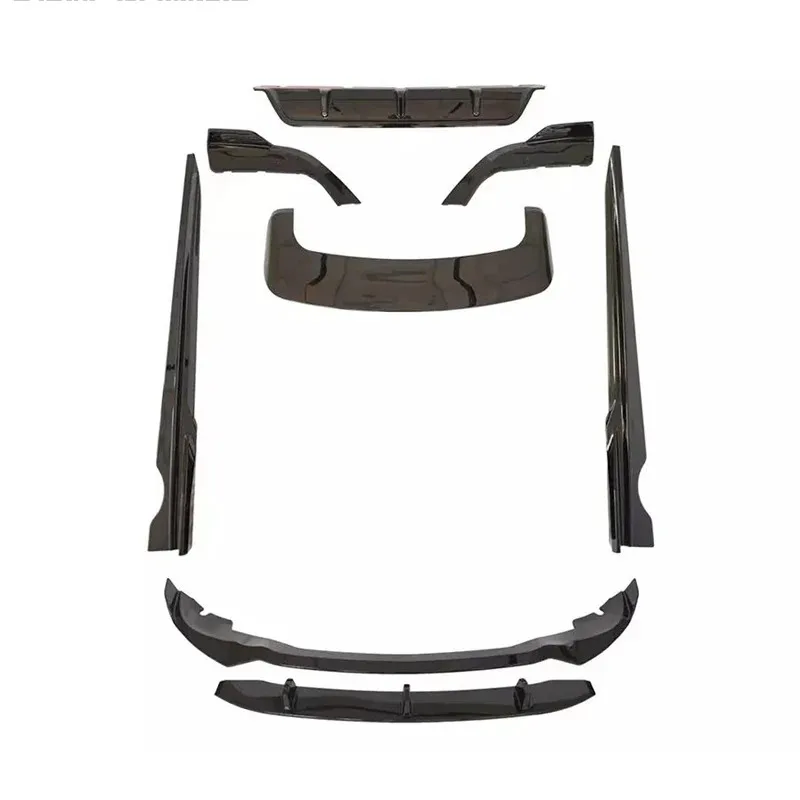 

X5 F15 Bodykit PP Glossy Black Front Lip Side Skirts Rear Diffuser Roof Spoiler Kit