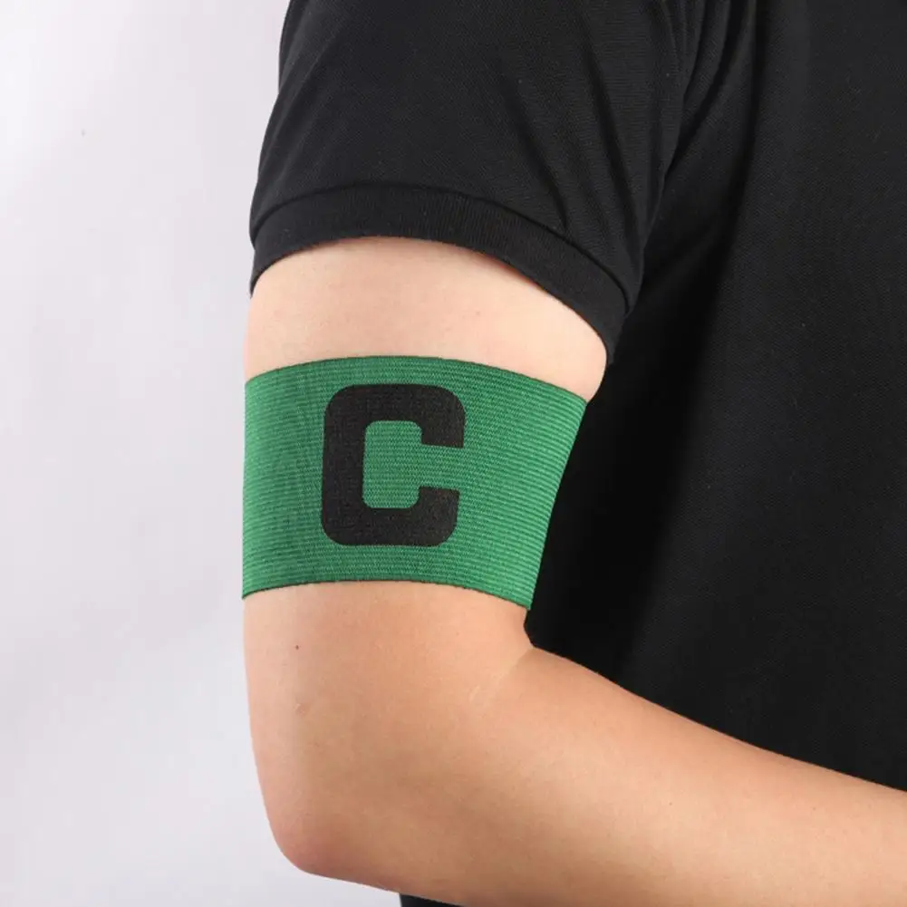 

6Pcs Elastic Soccer Captain Armbands with Adjustable Fastener Tape Rich Color Wear Resistant Elastic Football Basketball Player