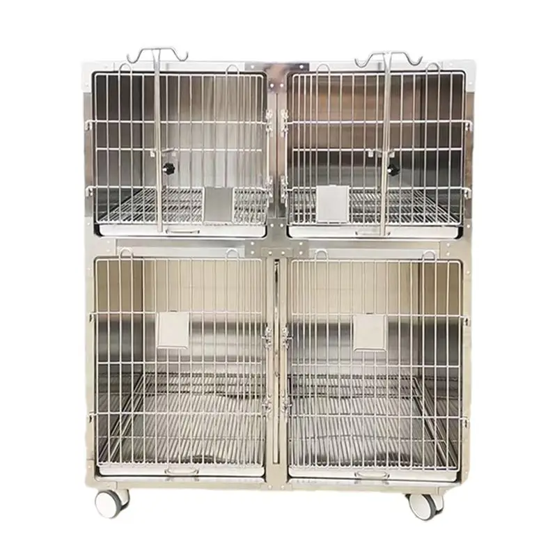 

pet cage combination stainless steel thickened mobile