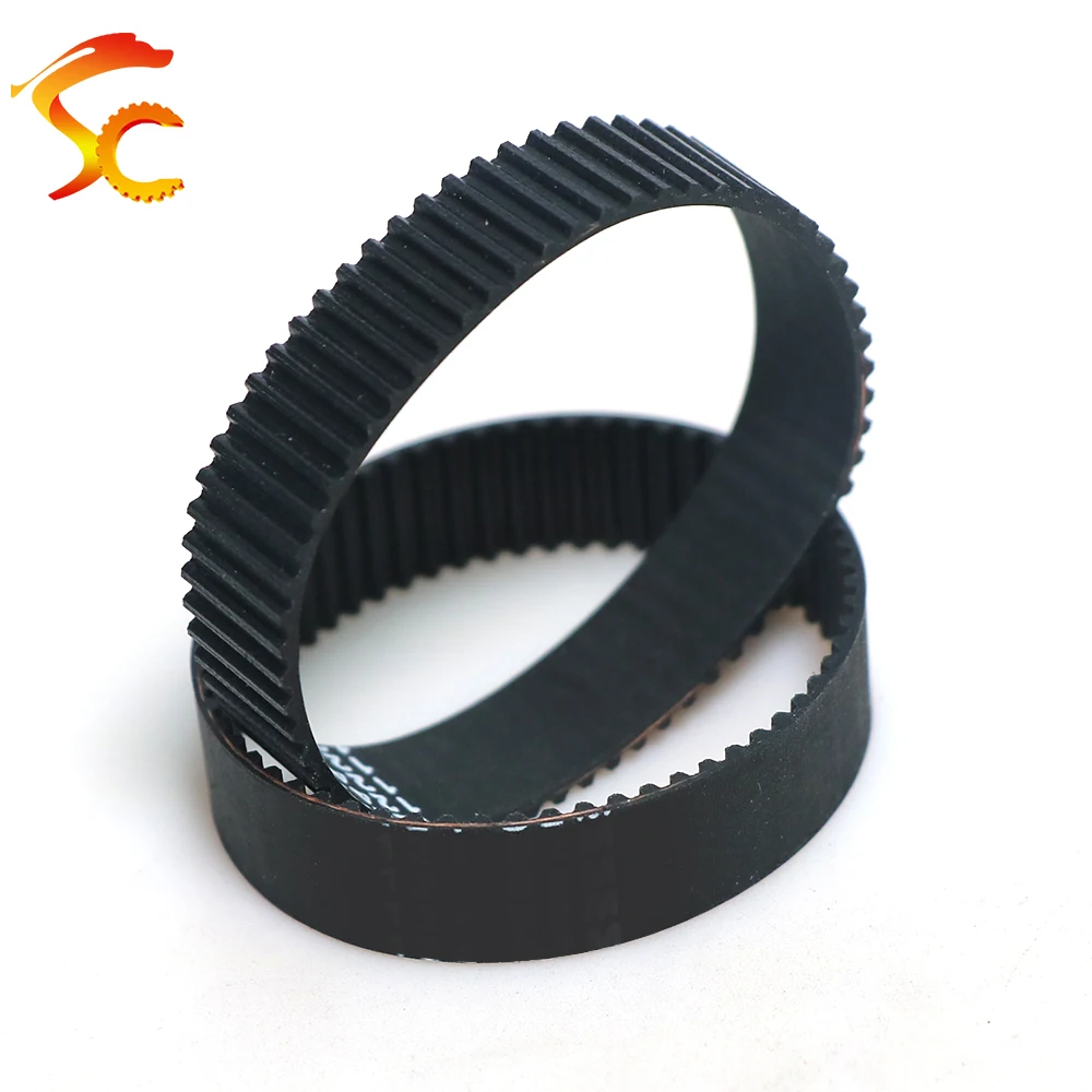 S2M timing belt S2M-126/128/130/132/134 Teeth 63/64/65/66/67 width 3/6/9/10mm Rubber closed-loop S2M Belt