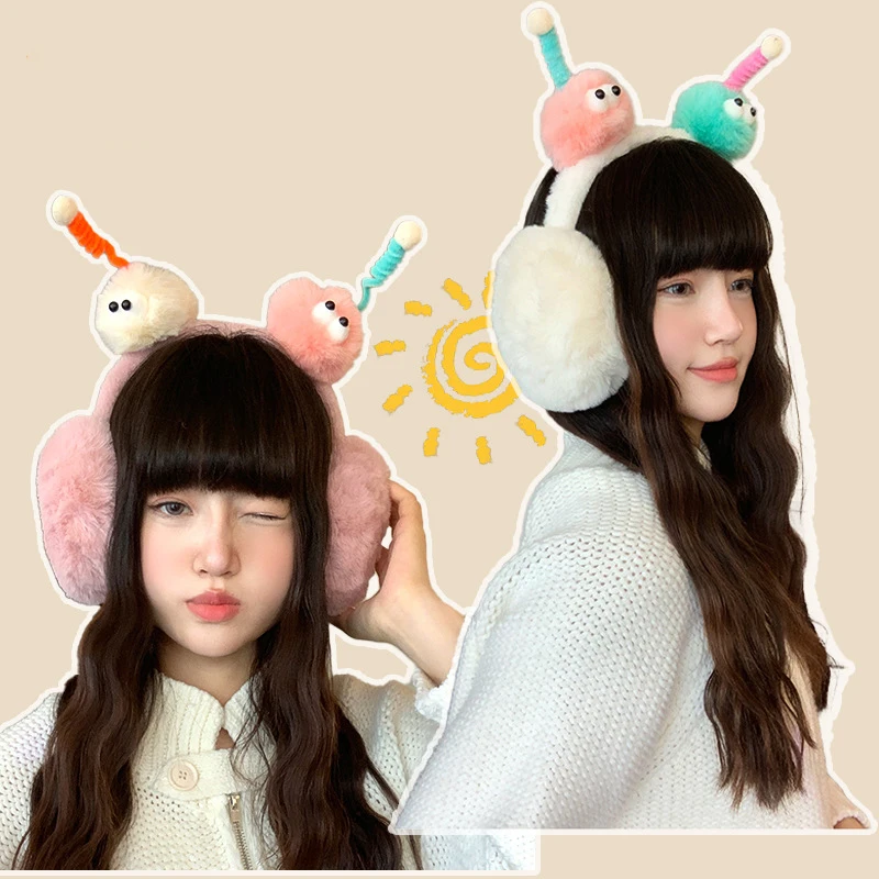 السيدات غطاء للأذنين الإبداعية الكرتون لطيف مضحك Kawaii الحلو تنوعا الشتاء أفخم الدافئة سميكة عالية الجودة الأذن غطاء للأذنين لفتاة